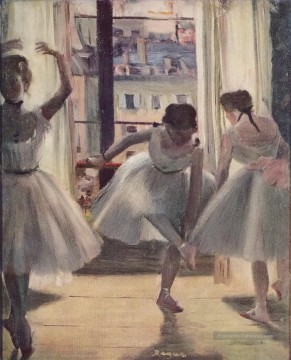 fenêtre de danseurs de ballet Edgar Degas Peinture à l'huile